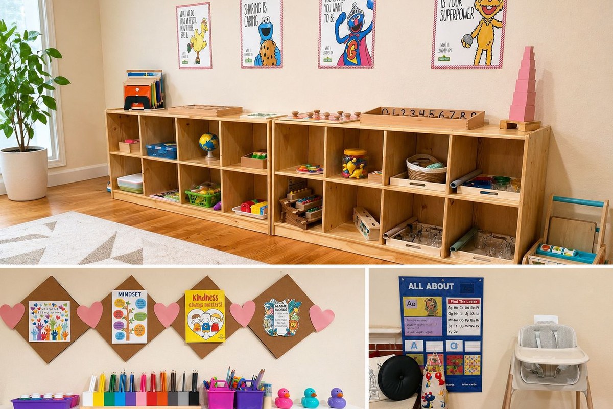 Classroom overview collage